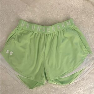 Under Armour Women's Light Green Athletic Shorts